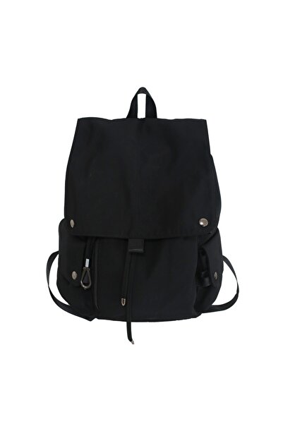 NO BRAND حقيبة مدرسية كبيرة السعة، 28×15×38، لون أسود