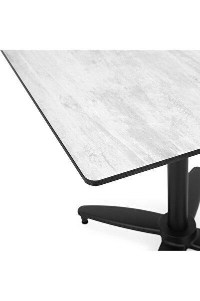 Maison Mex Masã grădină/terasă, CLEO, L.80 l.80 H.72 cm, negru/mix gri