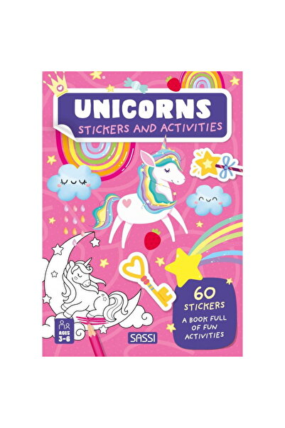 SASSI Carte de activitati cu abtibilduri - Unicorni magici