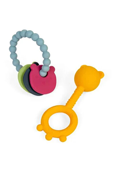 BIGJIGS Toys Set of 2 teething toys - Teddy bear