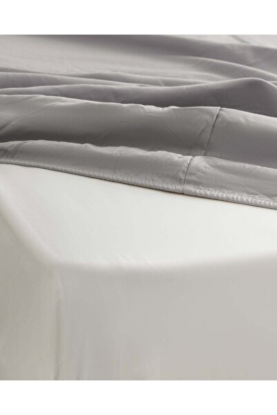 REDTAG Grey Fitted Sheet (Single Size)