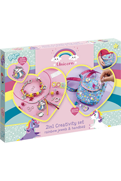 Totum Set creativ 2 in 1 - Bijuterii & gentuta unicorni