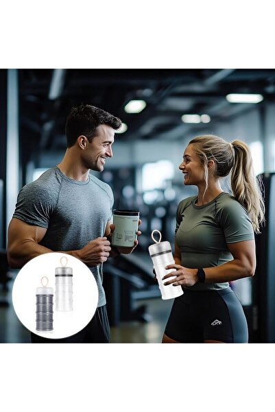 Generic TANGELTECH 2-piece 4-layer Plastic Food Storage Container (Orange & Blue)