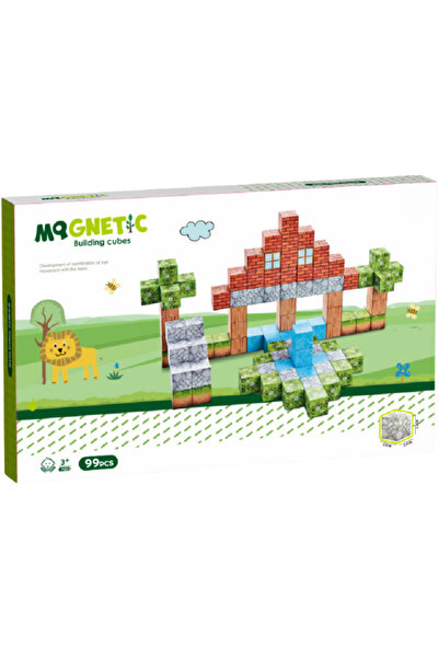 Bufnitel Cuburi magnetice - In natura 99 piese (2 cm)