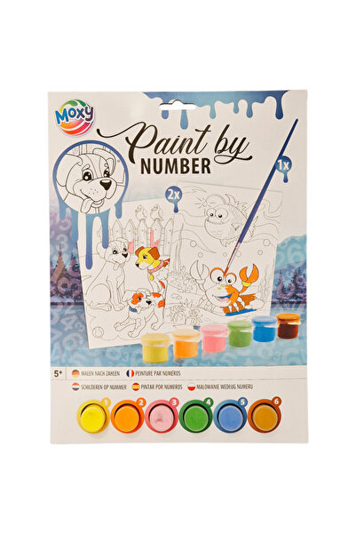 Moxy Set pictura pe numere - Catelusi & lumea acvatica