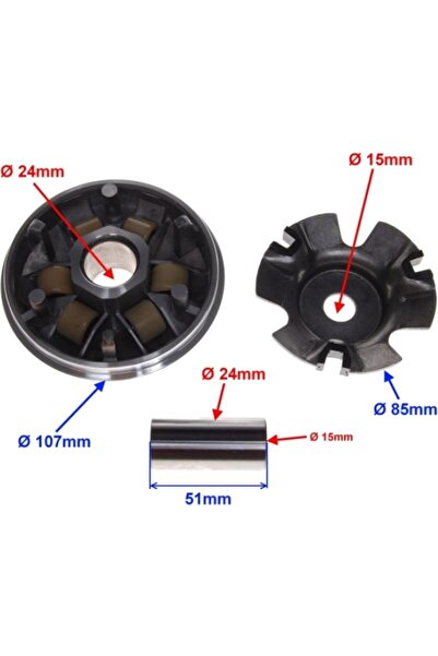 WM Variator scuter Gy6 125cc
