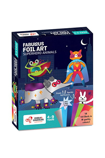 Chalk and Chuckles Arta cu folii de transfer - Supereroi