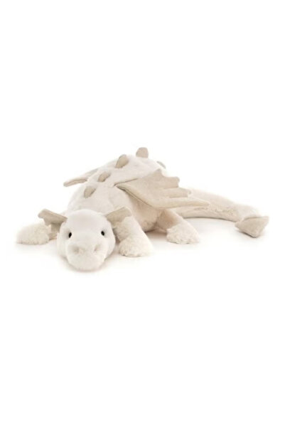 Jellycat White Dragon Fur Toy
