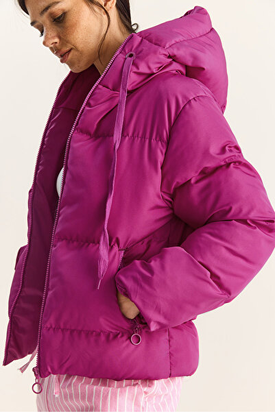 Bianco Lucci Women's Hooded Puffer Coat