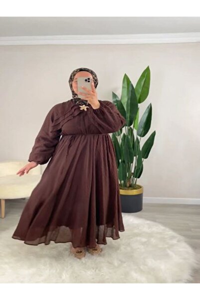 Thebomb Ceren Brooch Detailed Dress