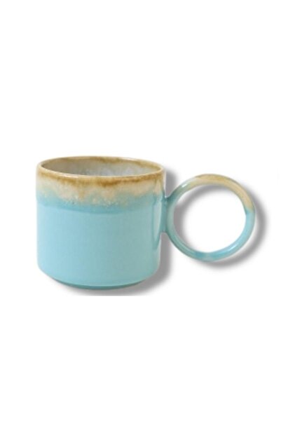 Keramika Stackable 8cm Ring Handle Teacup 2 Pieces