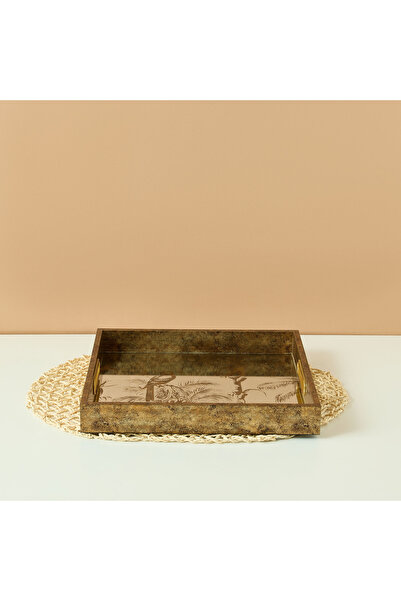 Lifestyle Printed Decorative Glass Tray