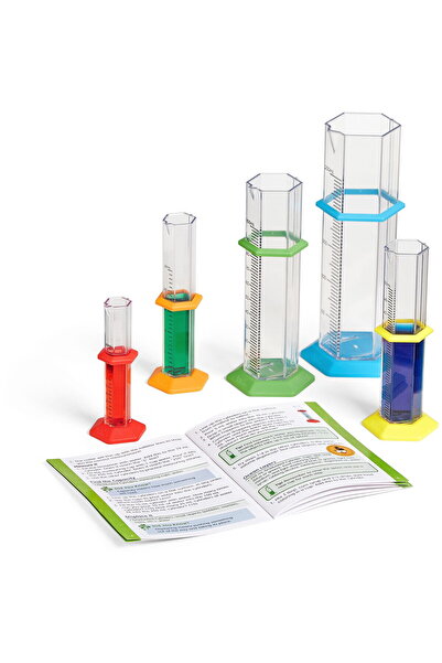 Hand2Mind Set of 5 graduated cylinders