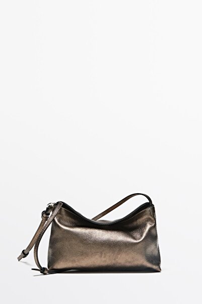 Massimo Dutti Napa deri çapraz askılı el çantası