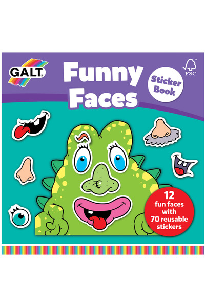 Galt Carte cu abtibilduri Funny Faces