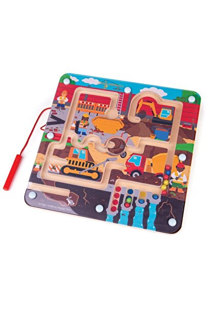 BIGJIGS Toys Maze puzzle - On the construction site