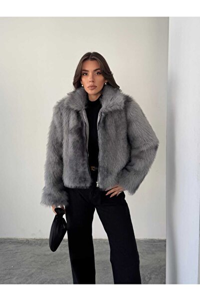 mydukkan.co Zippered Crop Fur