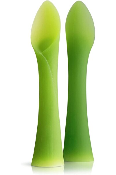 Generic ملعقة تدريب من السيليكون بطرف ناعم لفطام الطفل مع ضوء LED - عبوة من ق...