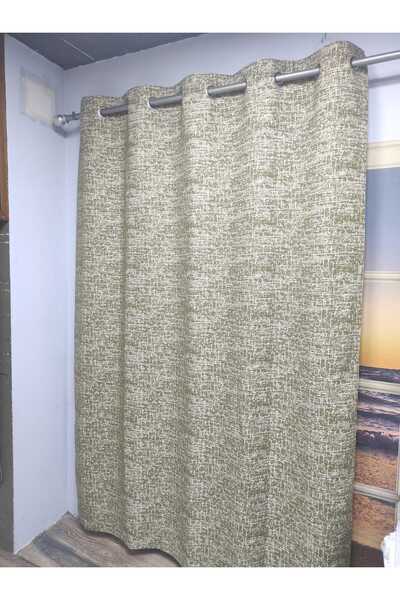 Evcimenhome New Product Lined Rustic Curtain with Eyelets Metal Ring 170Cmx230Cm