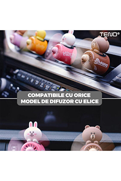 Teno Set of 3 Replacement Pads for Aromatherapy Diffuser, compatible with any diffuser with propeller