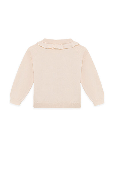 Layette Baby Girl Ecru Knitwear Set