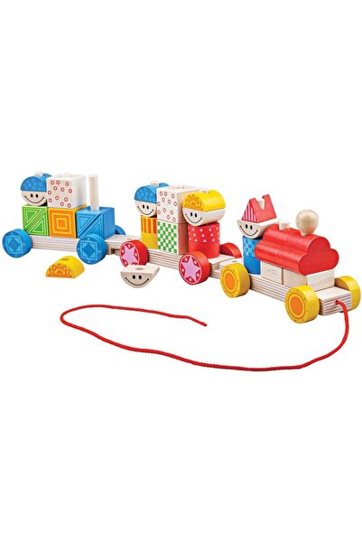 BIGJIGS Toys Trenuletul colorat cu forme