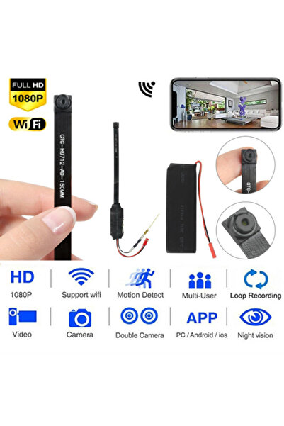 Electronic SPY كاميرا صغيرة مخفية DIY بدقة 1080 بكسل عالية الدقة ورؤية ليلية بتقنية WiFi