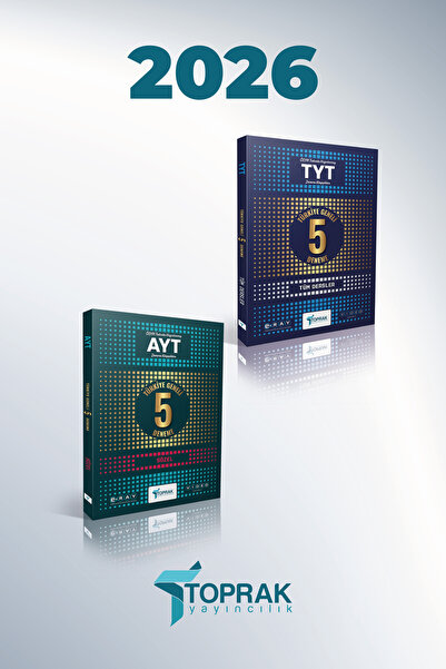 Toprak Yayıncılık TYT 5 'Lİ PAKET DENEME VE AYT 5'Lİ SÖZEL DENEME KİTAP SETİ