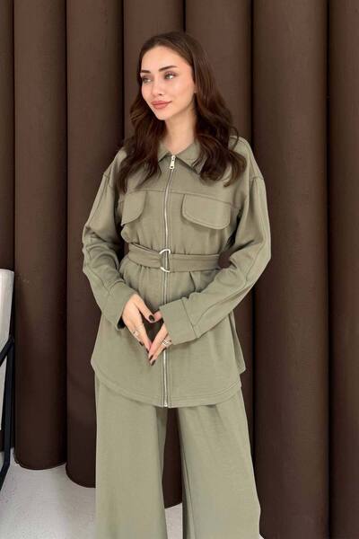 Melike Tatar Belted Modal Suit 3-4006