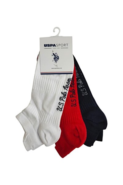 U.S. Polo Assn. Women's Booties 3-Piece Socks S-Actives