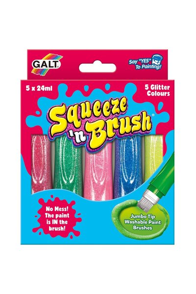 Galt Squeeze'n Brush - 5 culori cu sclipici
