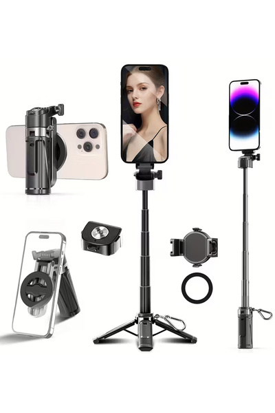 The Wlue Bluetooth Kumandalı Magsafe Uyumlu 41cm Tripod Selfie Çubuğu | Kızak...
