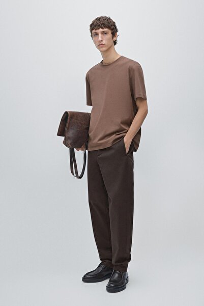 Massimo Dutti Pamuklu kısa kollu t-shirt