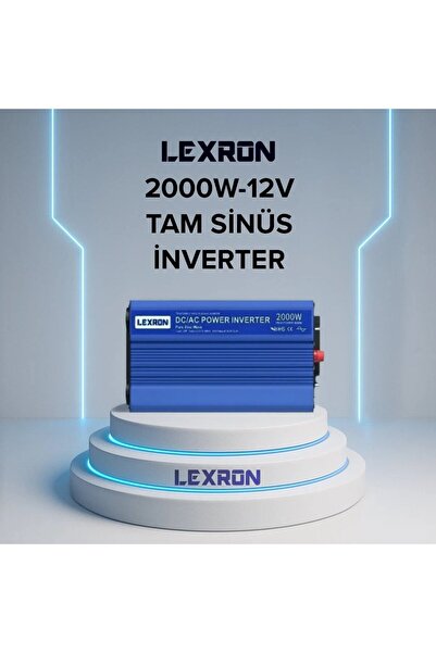 Lexron - İnges 12 Volt 2000 Watt Tam Sinüs İnverter - 220 volt çevirici 12v 2...