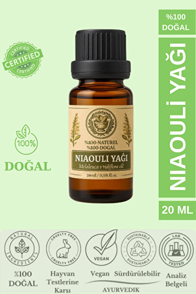 MESİR EFENDİ Niaouli Uçucu Yağı (NİAOULİ ESSENTİAL OİL) %100 Doğal 20 ml