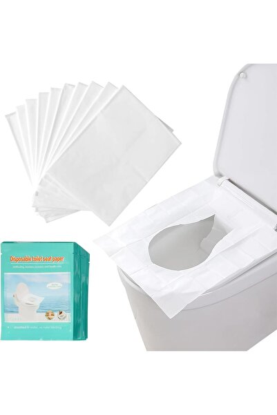 Tazweeq 50 Pack Disposable Biodegradable Travel Toilet Seat Covers (Adults & ...