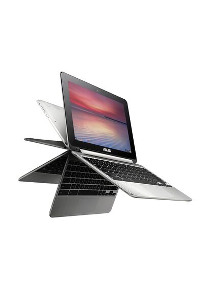 ASUS C100PA-DB01 Chromebook Flip 10.1" Touchscreen Laptop, Quad-Core, 2GB RAM, 16GB SSD