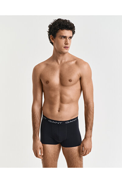 Gant Erkek Siyah Düz Boxer