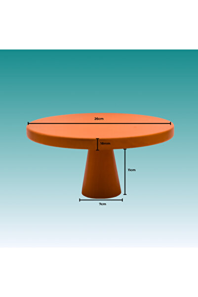 na neşeli ahşap 26 cm Orange Cake Display Stand Birthday Cake Display Stand with Stand Decoration Wooden Cake Stand