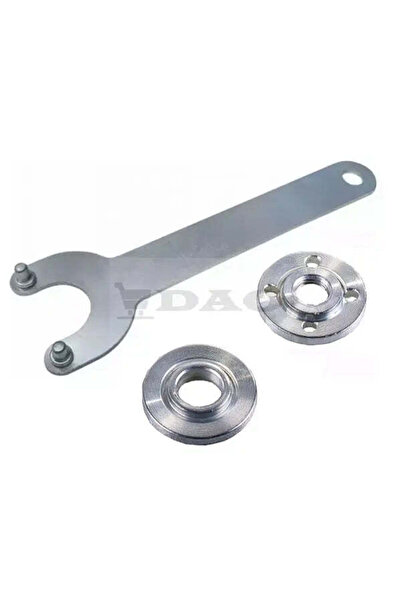 DAO Piulita flex cu flansa universala,3 piese, flanse polizor unghiular cu cheie montaj inclusa