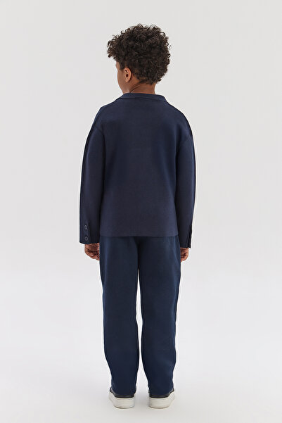 Nebbati Boy Navy Blue Cardigan