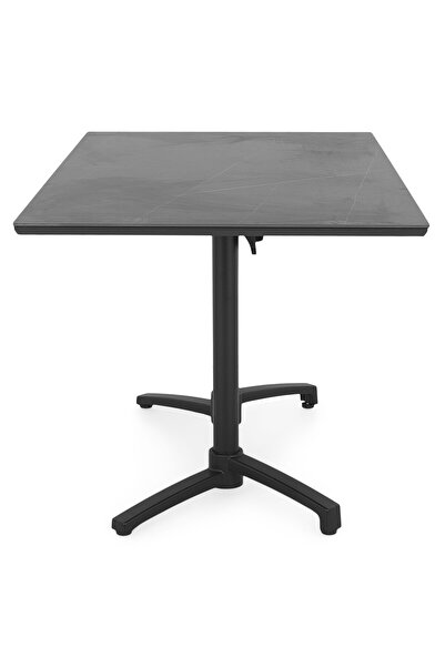 Maison Mex Rectangular garden/terrace table, CLEO, L.140 l.80 H.72 cm, black/gray