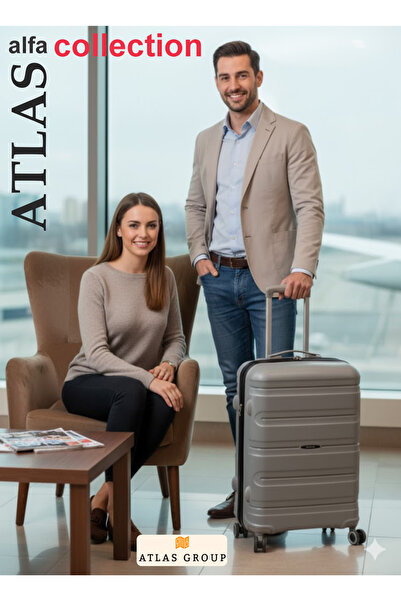 Atlas Unbreakable Pp Silicone Rubber Large Size Luggage 75 cm