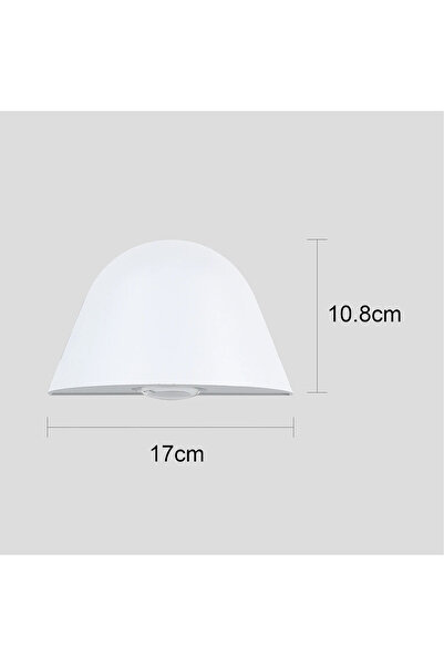 HAMER White outdoor gate light, yellow light, 5 watts