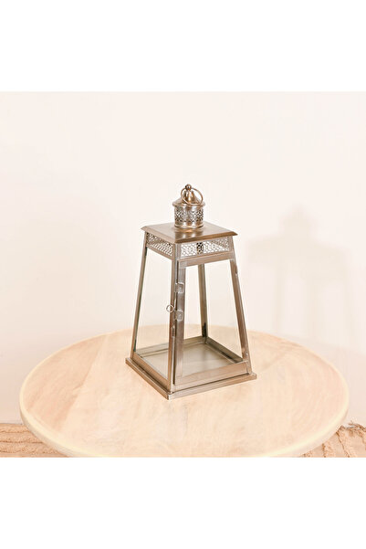 Crafted by Lifestyle فانوس زجاجي مزخرف للنحت المنزلي - 25×20 سم