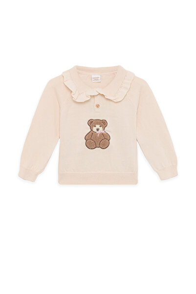 Layette Baby Girl Ecru Knitwear Set