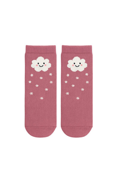 SOLDE SOCKS 2 Pairs of the Same Model Cotton Non-Slip Sole Baby Socks – Cloud...