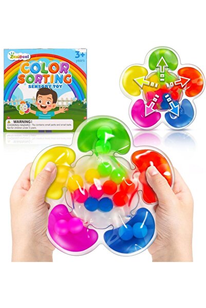 Generic لعبة ميكاكوز الحسية لفرز الألوان - لعبة مطابقة المهارات الحركية الدقي...