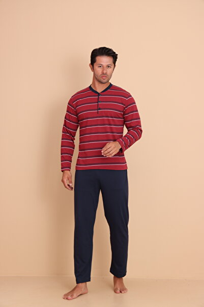 Redline Brink Regular Red Men's Long Sleeve Pajama Set