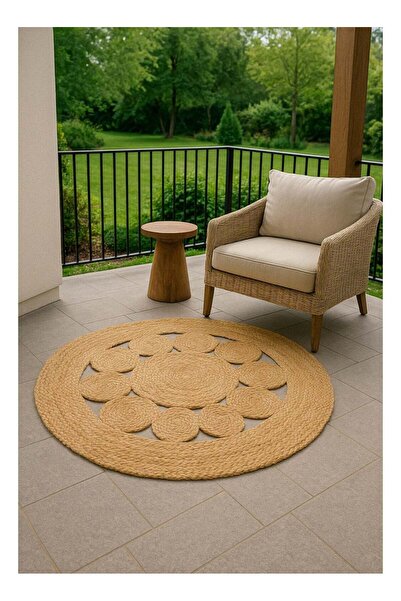Generic Indian handmade rug - 95% natural jute & 5% cotton